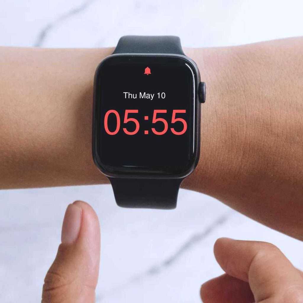 Seeing 5:55 on clock